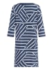 Betty Barclay Jerseykleid mit 3/4 Arm in Blau/Weiß