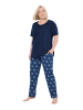 Ulla Popken Pyjama in nachtblau