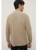 Bruno Banani Henleyshirt in braun meliert