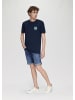 QS T-Shirt in 58D0_tiefblau