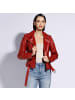 Wittchen Stylish leather jacket, woman in Red