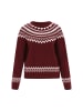 DreiMaster Maritim Sweater in wine red offwhite