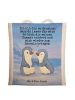 Mr. & Mrs. Panda Tragetasche Pinguine trösten Design mit Spruch in Weiß