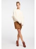 IZIA Damen Strickpullover in Wollweiss