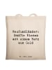 Mr. & Mrs. Panda Schultasche Spruch Neufundländer Liebe mit Spruch in Creme