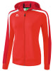 erima Liga 2.0 Trainingsjacke mit Kapuze in rot/dunkelrot/weiss