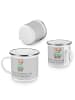 Mr. & Mrs. Panda Becher Fabelhafte Brautjungfern mit Spruch in Heather Grey