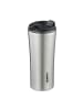 relaxdays Thermobecher in Silber/ Schwarz - 400 ml