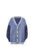 SANIKA Damen Strickjacke in Denim Wollweiss