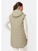 Camel Active Lange Weste mit Kapuze in Salbei