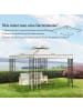 Outsunny Pavillondach in Cremeweiß 300L x 300B x 18H cm