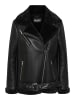 Pieces Kunstlederjacke in Black