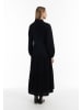 usha WHITE LABEL Damen Maxikleid Aus Baumwolle in Schwarz