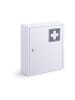 relaxdays Medizinschrank in Weiß/ Grau - (B)31,5 x (H)36 x (T)10 cm