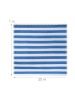 relaxdays Zaunblende in Blau/ Weiß - (B)20 x (H)1 m
