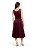 Vera Mont Cocktailkleid mit Gürtel in Strong Aubergine