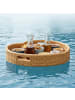 relaxdays Schwimmendes Tablett "Herz" in Weiß - (B)60 x (H)20 x (T)60 cm