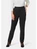 GOLDNER Schicke Stoffhose MARTHA mit Teildehnbund in schwarz
