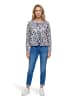 Betty Barclay Shirtjacke mit Rippenstruktur in Dark Blue/Beige