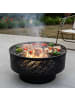 relaxdays Feuerschale in Schwarz - (H)38 x Ø 66 cm