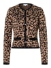 More & More Feinstrick-Cardigan Leomuster in leo jacquard