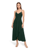 Vera Mont Abendkleid mit Volant in Dark Moss