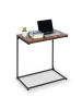relaxdays Beistelltisch in Schwarz/ Braun- (B)55 x (H)66 x (T)35 cm
