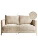 Beliani 2-Sitzer Sofa GIMO in Beige/Braun - (W) 149 x (H) 83 x (L) 80 cm
