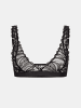 Erlich Textil  Exquisit Lace Bralette in schwarz