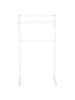 Beliani Handtuchständer YOPAL in Weiß - (W) 51 x (H) 91 x (L) 37 cm
