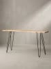 KADIMA DESIGN Konsolentisch 150x36x75 cm Massivholz Baumkante Anrichte Flur,