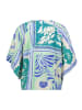 CARTOON Casual-Bluse mit Muster in Green/Blue