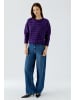 Oui Pullover in dk violett violett