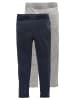 Kidsworld Leggings in marine/graumeliert