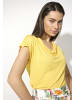 More & More Kurzarmshirt in sunset yellow