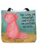 Mr. & Mrs. Panda Schultasche Axolotl Niedlich Design mit Spruch in Weiß
