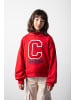 Coccodrillo Kapuzen-Sweatshirt in rot