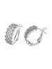 faina Women Huggie Earrings in Silver