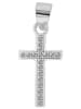 Adeliás Damen Anhänger – Kreuz Kreuzanhänger aus 925 Silber mit Zirkonia in silber