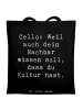Mr. & Mrs. Panda Tote Bag Spruch Zeichenllo Kultur mit Spruch in Schwarz