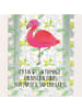 Mr. & Mrs. Panda Deko Laterne Flamingo Classic mit Spruch in Transparent