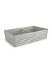 relaxdays Hochbeet in Hellgrau - (B)180 x (H)57 x (T)90 cm