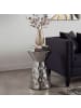 FineBuy Beistelltisch in Silber / Aluminium / 36x36x51
