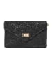 Samantha Look Clutch echt Leder in schwarz