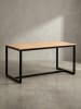 KADIMA DESIGN Esszimmertisch 140x80x76 cm Massivholz Metall Esstisch
