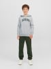 JACK & JONES Junior Kapuzen-Sweatshirt in white melange