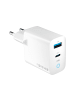 Wisam® 33W GaN PD QC Ladegerät 1x USB-C 1x USB weiß