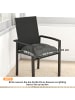 Outsunny Outdoor Sitzkissen,39,5L x 39,5B x 10H cm,Dunkelgrau