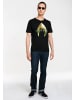 Logoshirt T-Shirt Aquaman in schwarz