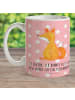 Mr. & Mrs. Panda Kinderpott Einhorn Wunsch mit Spruch in Rot Pastell